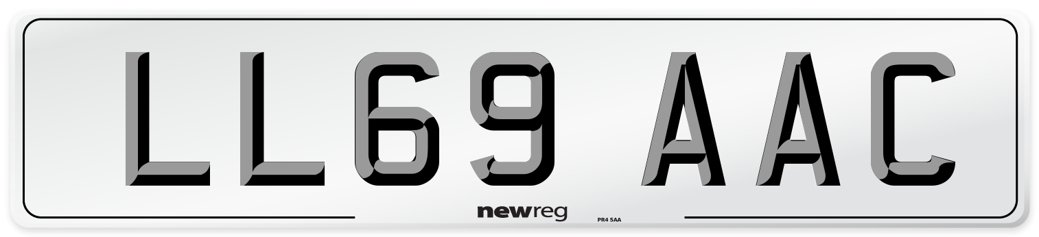 LL69 AAC Number Plate from New Reg